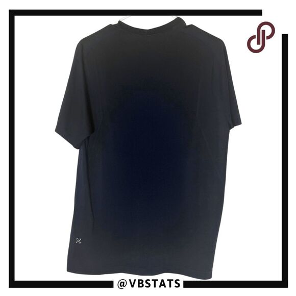 Lululemon Athletica Men's Crew Neck Raglan Short Sleeve T-Shirt Black Size Large - Picture 2 of 7